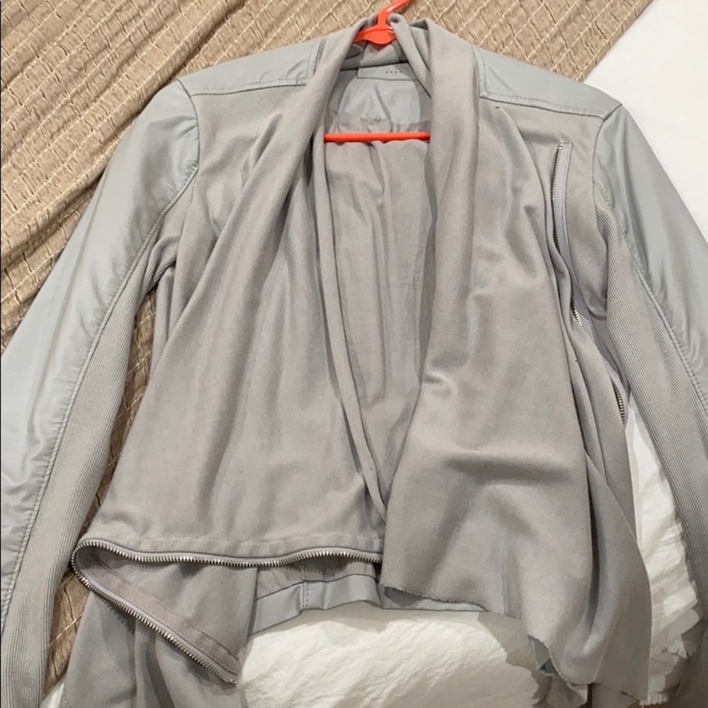 Grey blank nyc jacket